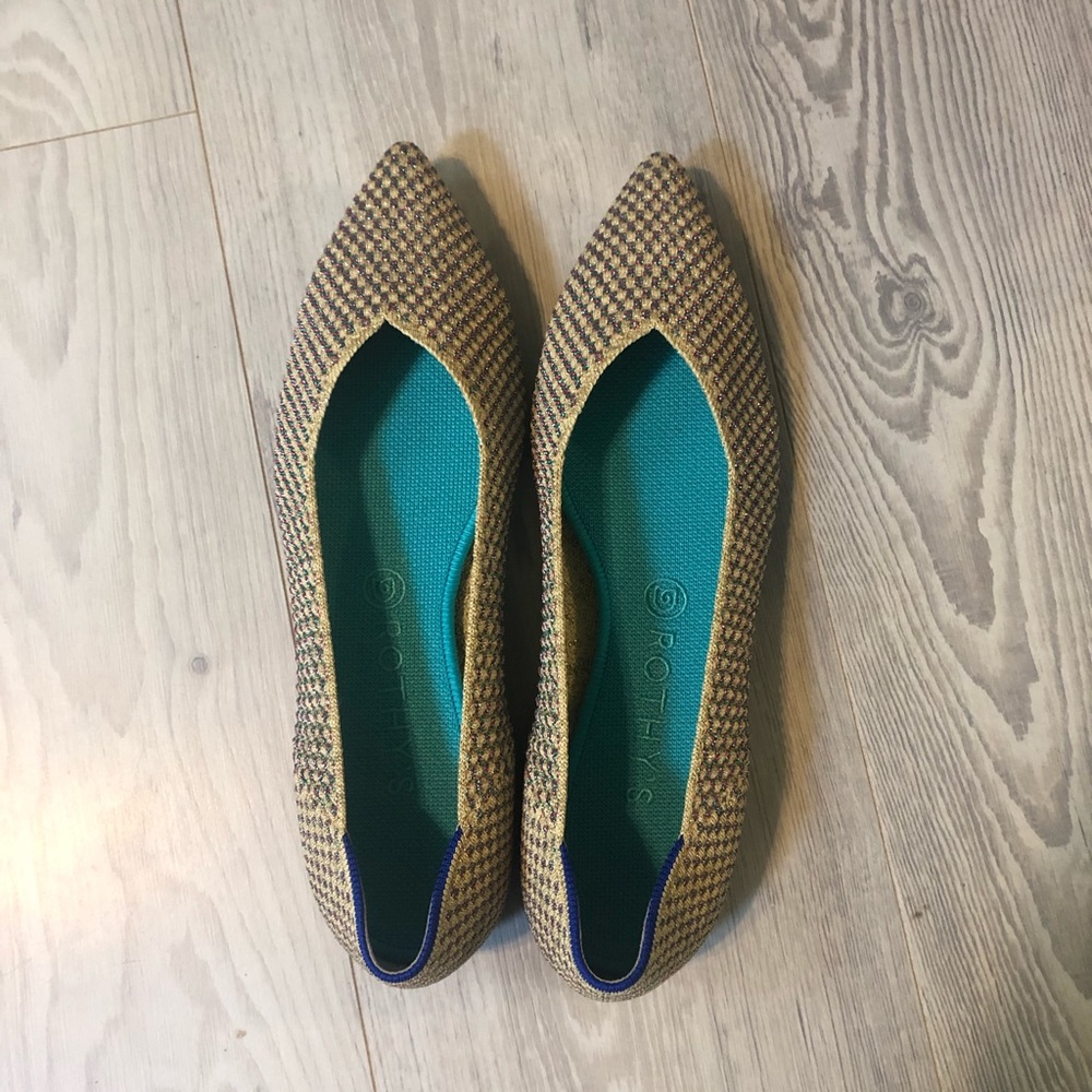 Rothy’s Multi Metallic Points Size 10.5 Brand New